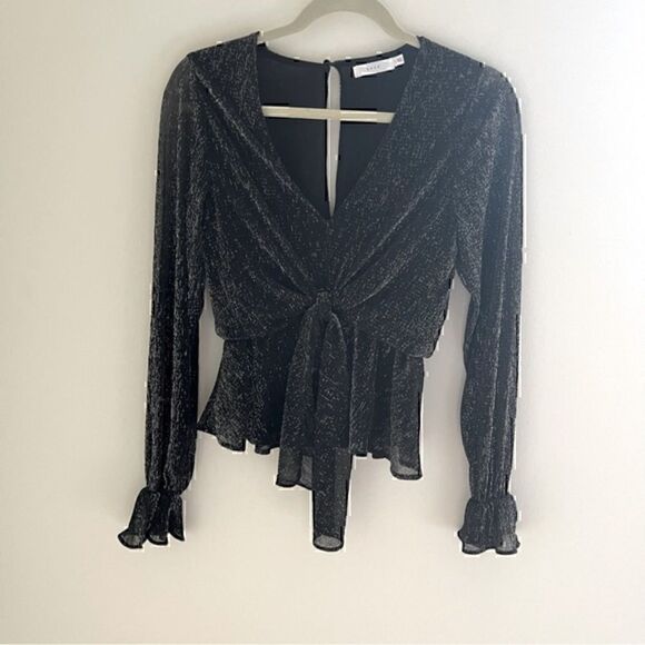 LUSH Black and Silver Blouse  - Picture 3 of 5